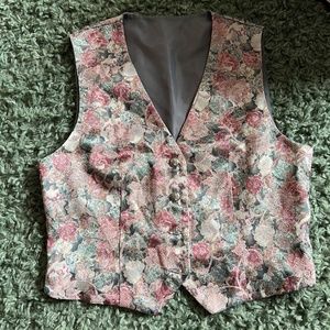 Vintage Floral Vest